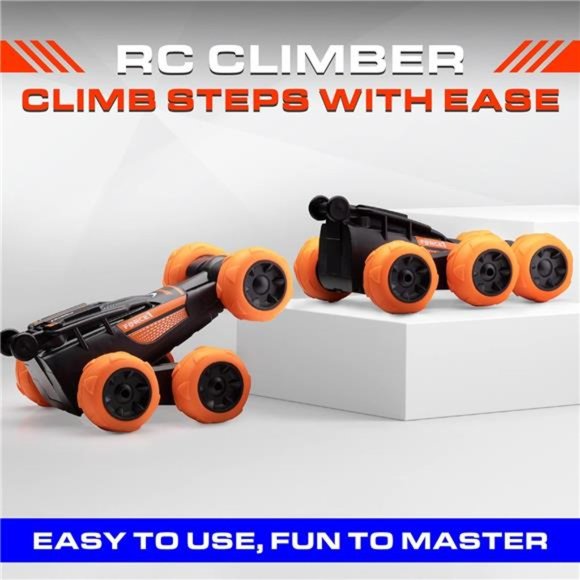 Atomic X Remote Control Car for Kids - 6 Wheeled RC Stunt Car Toy LED - Picture 3 of 6